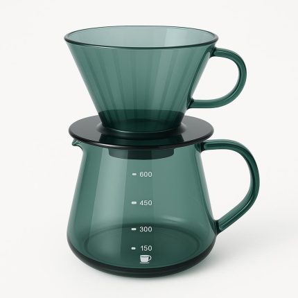 طقم v60 مقاس 02 باللون الأخضر ( قمع + سيرفر )